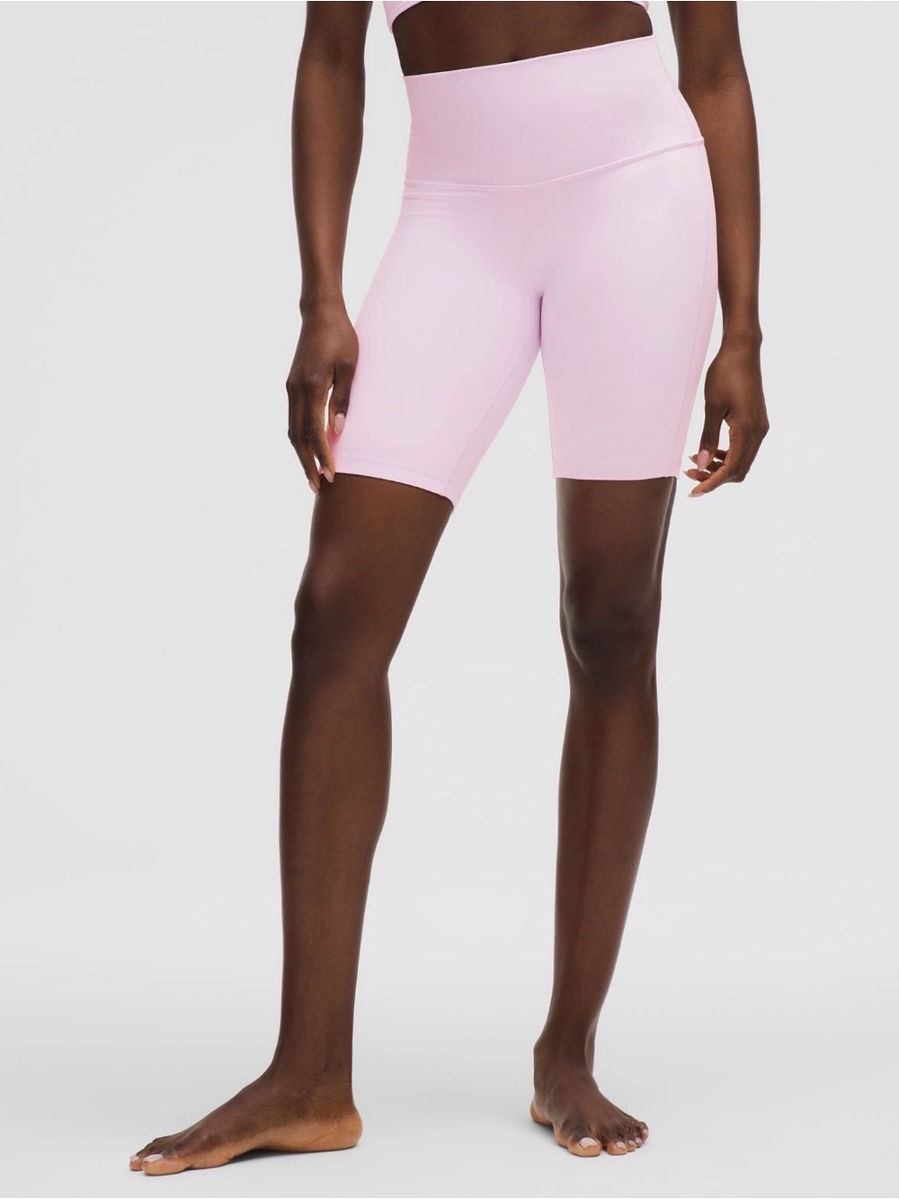 lululemon athletica Light Pink High-Rise Bike Shorts